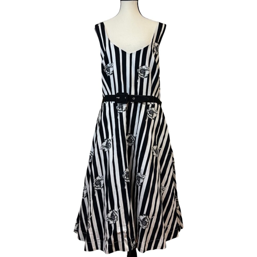 City Chic (Additionelle) Black & White Sleeveless Dress (18)